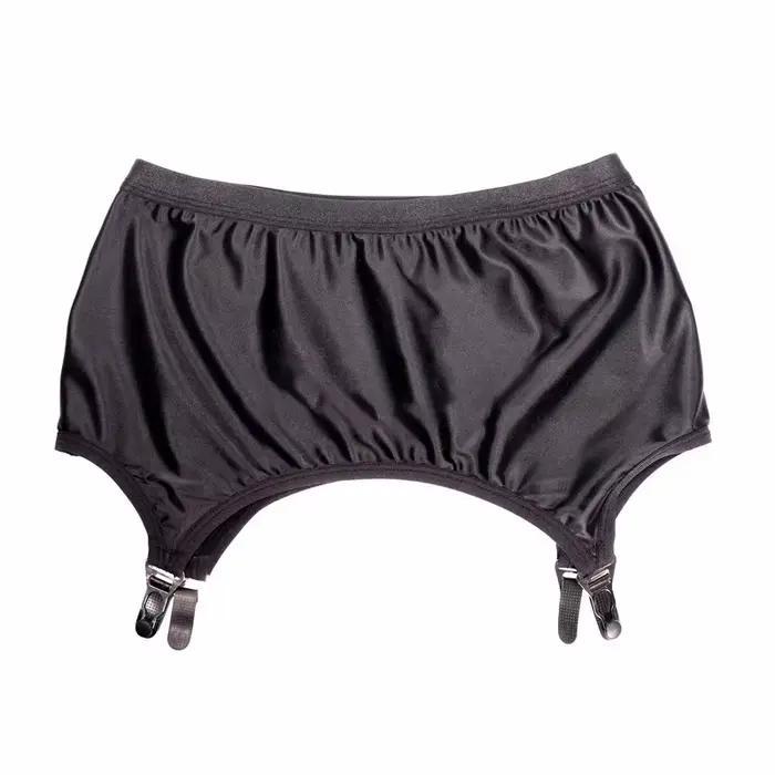 Čierny vintage podväzkový pás pre ženy