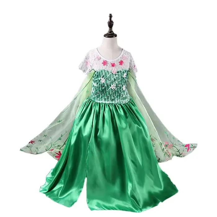Princeznovské šaty Elsa pre dievčatá