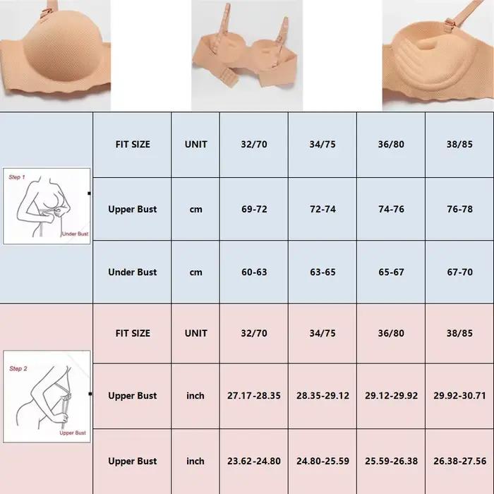 Bezšvová push-up podprsenka pre ženy