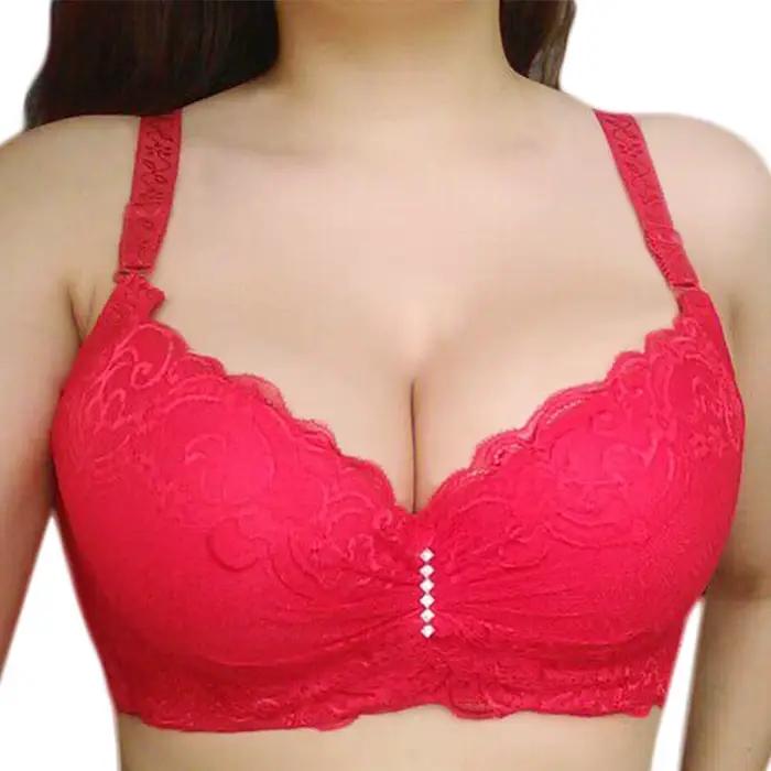 Soutiens-gorge pour femmes soutien-gorge plus grande taille Super Push up bralette dentelle intimes lingerie Sexy sous-vêtements à armatures E