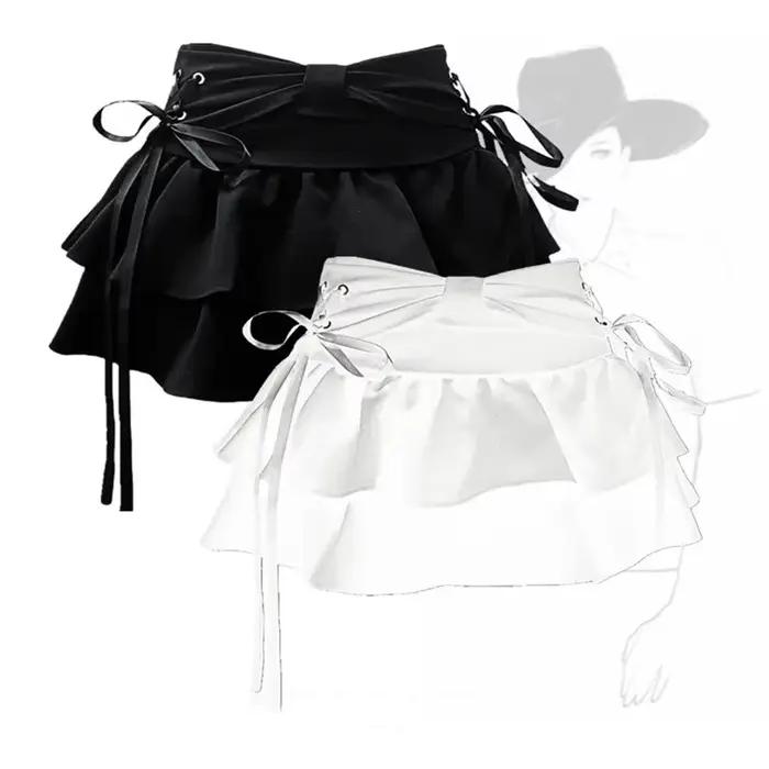 Jupe gotick mini décontractée style vintage polyester pour femmes occasions spéciales années dorées rock