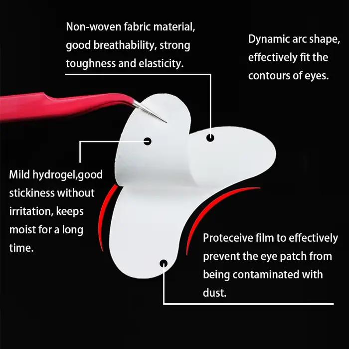 20/50/100 ks očné náplasti na predlžovanie rias Podložky pod oči Make-up