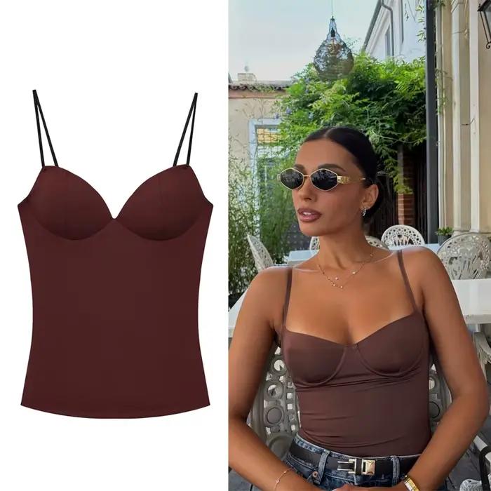 Elegantný dámsky korzet s viazaním na krk