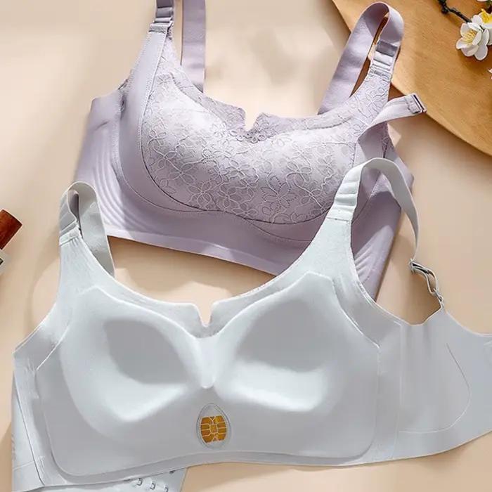 Soutien-gorge féminin sexy avec motif floral, confortable et élégant pour toutes les occasions spéciales