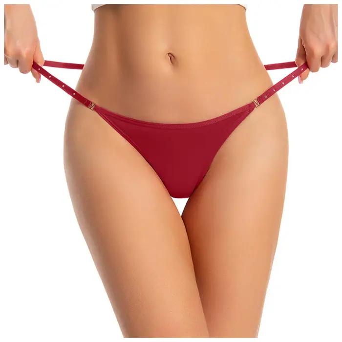No Show – sous-vêtements tanga avec nœud sans couture pour femmes, culotte respirante, coupe douce, sous-vêtements de contrôle pour femmes