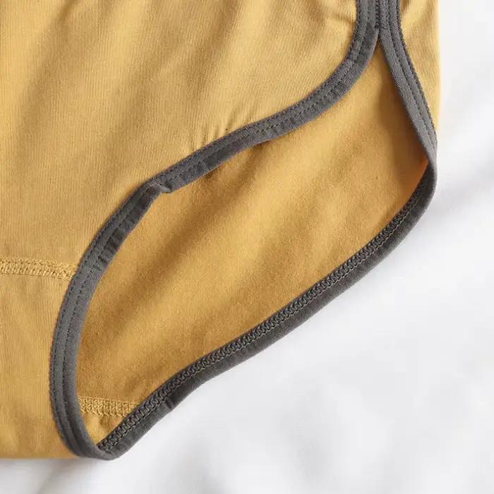 Femmes coton culottes dames Sexy lettre sport slips sans couture Beathable antibactérien Lingerie solide sous-vêtements femmes intimes