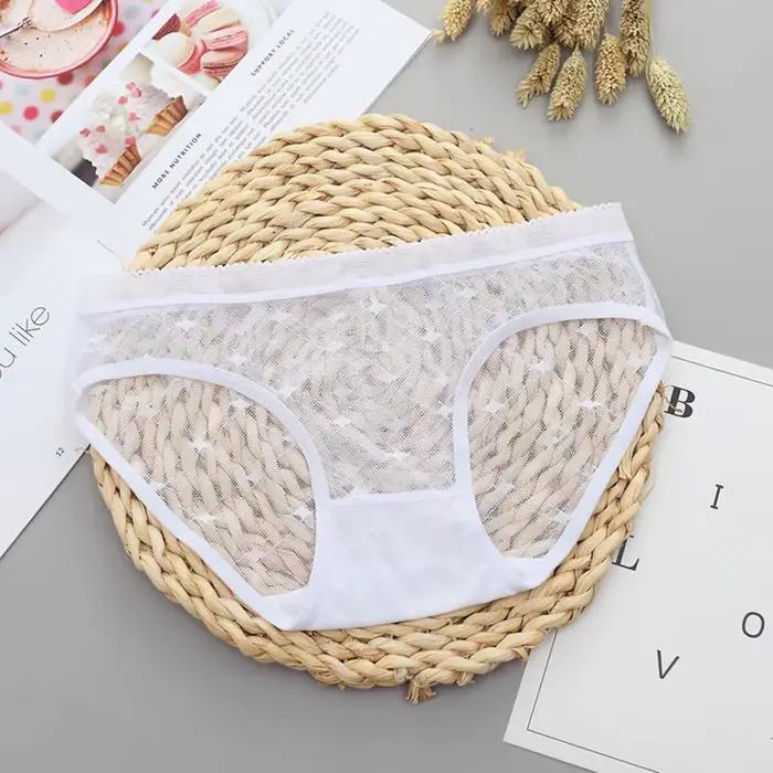 Sexi priesvitné čipkované nohavičky pre ženy