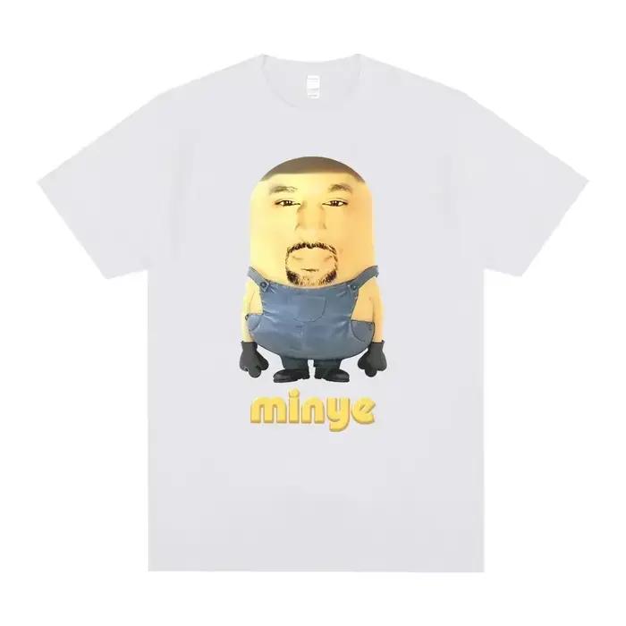 Rapper Kanye West Minye vtipné Meme tričko pre ženy Hip Hop Vintage oversized