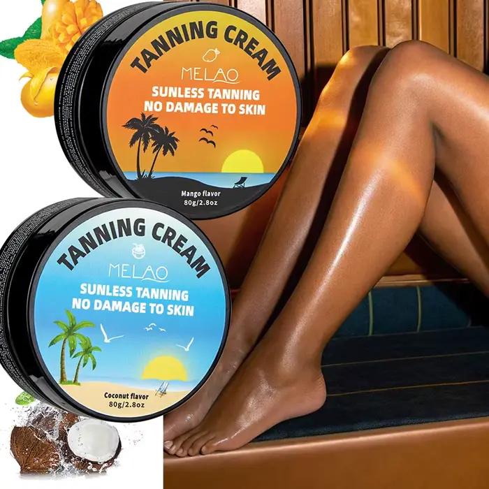 MELAO Crème autobronzante sans soleil pour le corps, Lotion bronzante sans soleil pour hommes et femmes