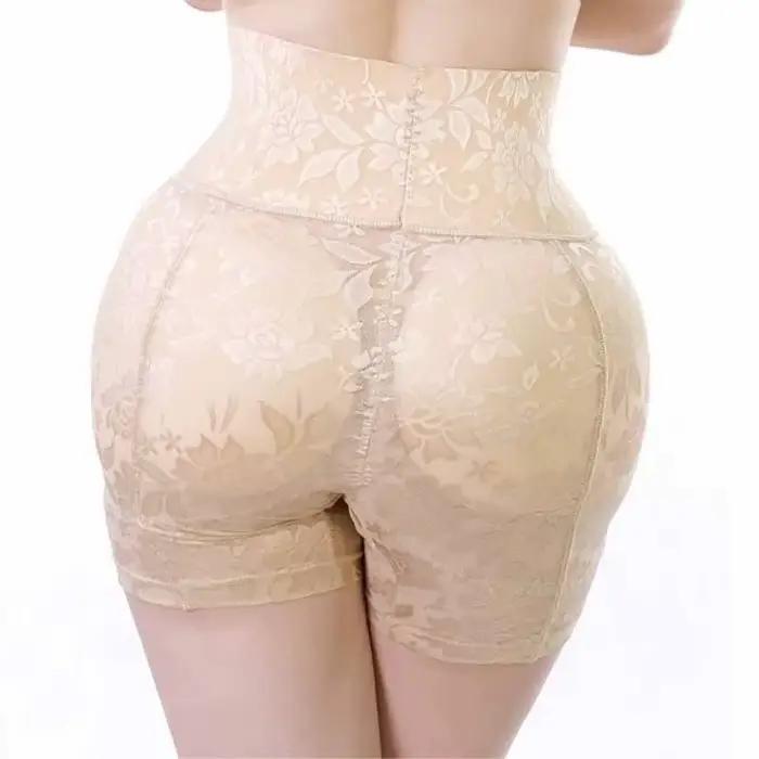 Femmes rehausseur de hanche bout à bout rembourré culotte taille ceinture contrôle culotte taille haute ventre contrôle sablier Figure Boyshort