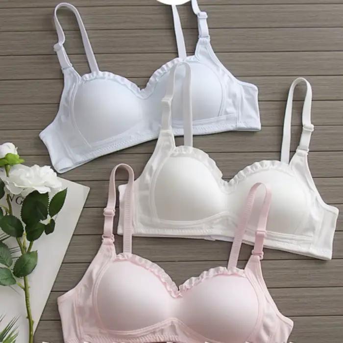 Lingerie douce pour femmes, petits seins mignons, soutien-gorge fin en dentelle pour étudiante et fille