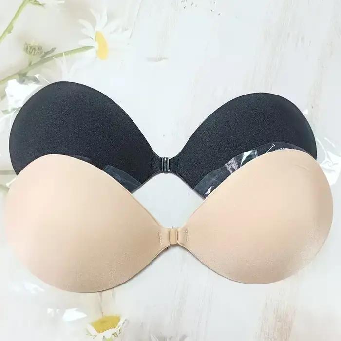 Ženy Sexy podprsenka bez ramienok Push Up Neviditeľná Silikónová