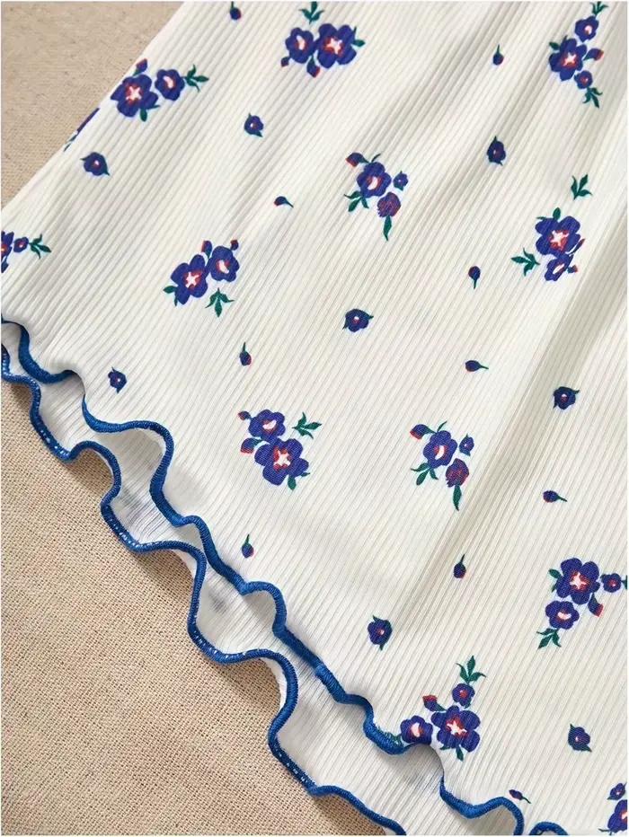Dámsky 2-dielny pyžamový set ružová čipka Patchwork výstrih do V nočné oblečenie Sexy nočná košeľa Cami top s potlačou