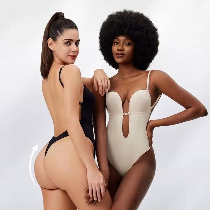 Sexy body s hlbokým výstrihom na chrbte a v tvare V