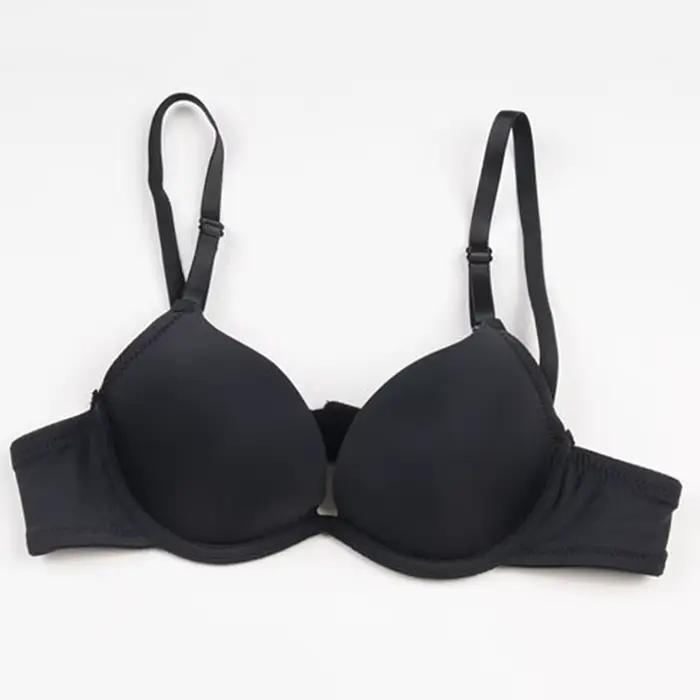 Soutien-gorge respirant pour femme, simple boutonnage, sexy, mignon, froncé, lisse, sans couture, confortable, été