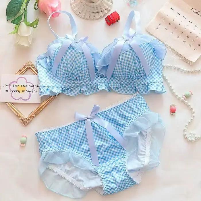 Soutien-gorge sexy anti-affaissement pour femme, lingerie à pois avec nœud doux, soutien-gorge froncé pour petits seins