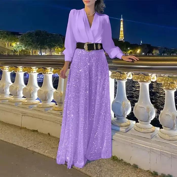 Dámske večerné body, dlhé rukávy