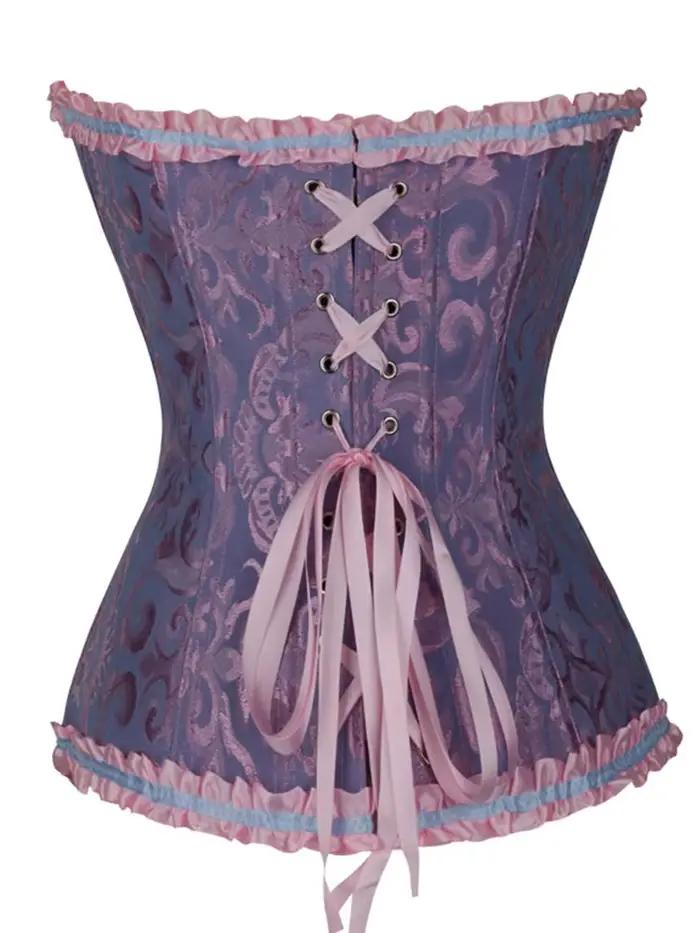 Corset de taille froncé européen et américain, corsage façonnant rétro, ceinture abdominale, corset à liaison serrée, joint de taille