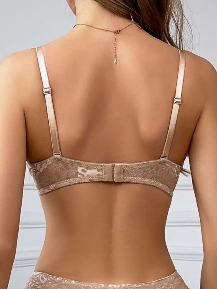 Soutien-gorge push-up en élasthanne et polyamide avec motif léopard pour femmes, demi-tasse, élégant et sexy pour toutes les occasions