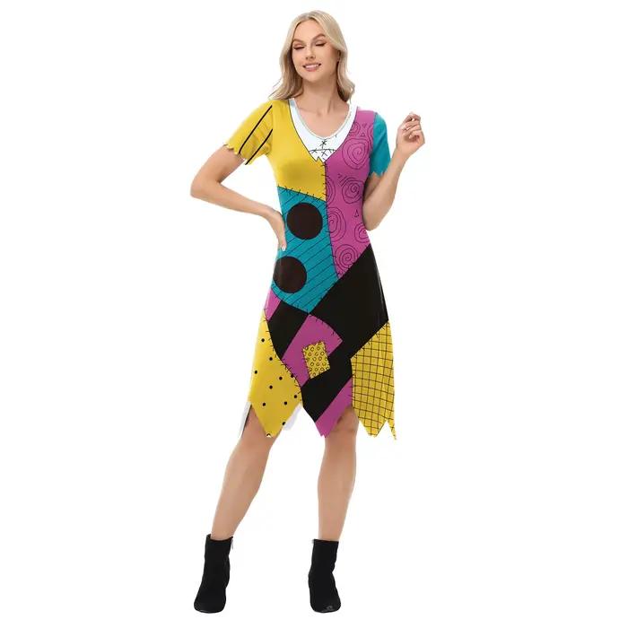 [Ty si moje tajomstvo] Halloween Cosplay párty Sally šaty nočná mora pred Vianocami Anime dievča horor