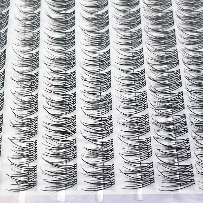 1/škatuľa 120 balíčkov norkových umelých rias prírodný ruský 3D lashes individuálne predlžovanie