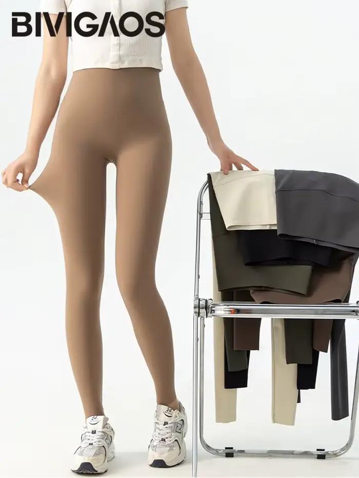 BIVIIncome - Bezšvové vysoké joggingové legíny pre ženy