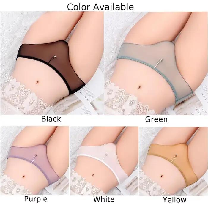 Vêtements femmes slips sous-vêtements Sexy Tangas sous-vêtements transparents respirant G String culottes dames Lingerie taille basse maille