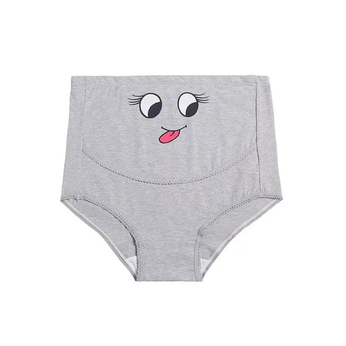 1 pièces sous-vêtements de maternité coton culottes vêtements pour femmes enceintes grossesse brève taille haute maternité culottes intimes mignon