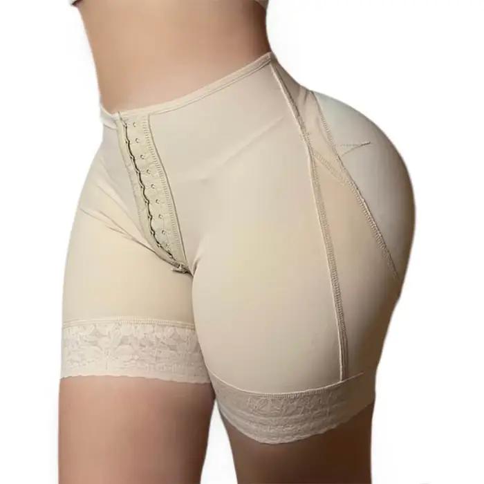 Short taille haute sans couture pour femmes, sous-vêtements d'été façonnant la taille, post-chirurgie, cuisses plus fines, Push Up, tissu doux