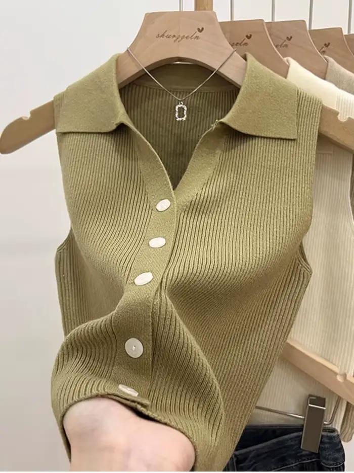 Jednofarebný pletený cardigan pre ženy