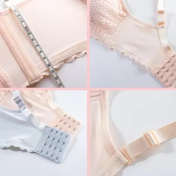 Soutien-gorge d'allaitement de maternité avec bouton avant, sous-vêtements froncés réglables, soutien-gorge d'allaitement confortable pour nourrir les femmes enceintes