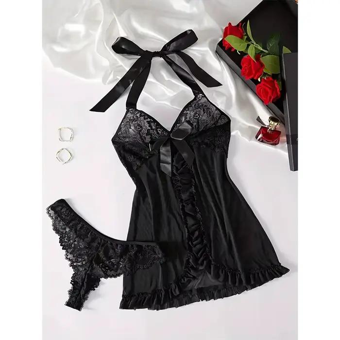 Sexy priehľadná lingerie sada pre ženy