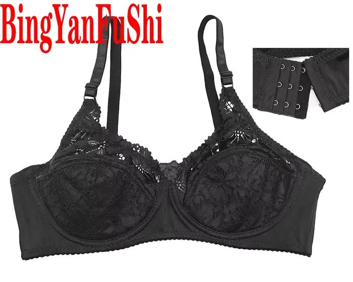 Soutien-gorge en dentelle pour femme, brassière, bonnet fin B C D E F esis, noir, blanc, doux, banrib, buste, SEXU bh C27, 32-46