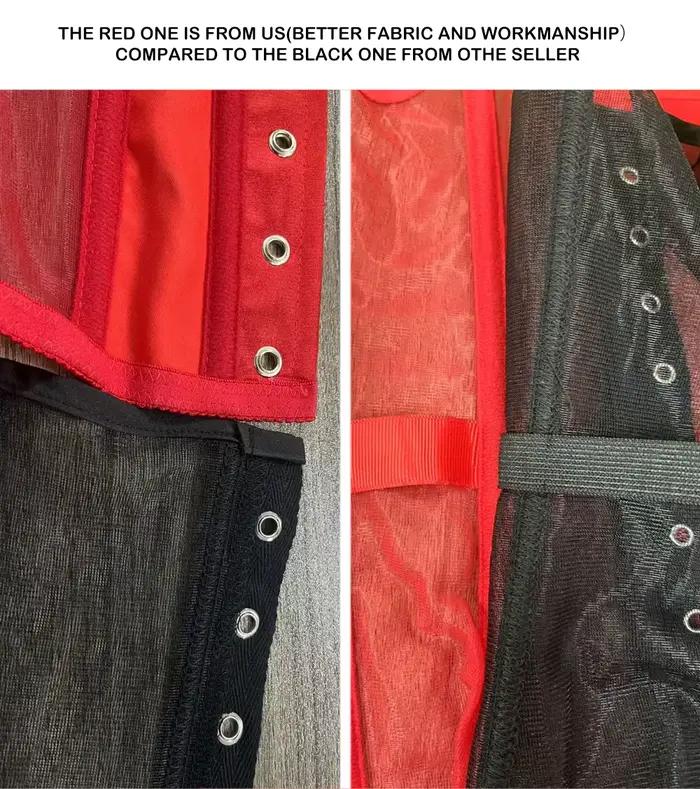 Corset bustier sans bretelles pour femmes, avec soutien-gorge, maille respirante, corsage désossé, ceinture de taille, contrôle du ventre, hauts moulants XXS à 6XL