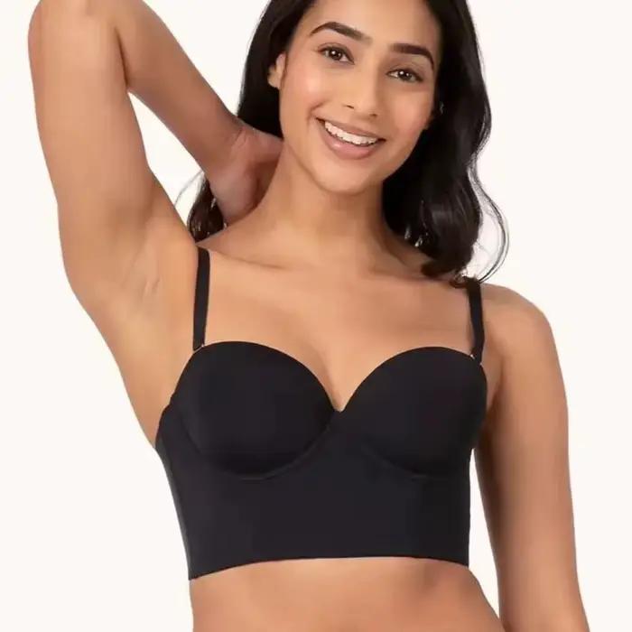 Soutien-gorge banrib convertible antidérapant pour femme, soutien-gorge dos nu, soutien-gorge sans bretelles, soutien-gorge push-up invisible, sous-vêtements coordonnants