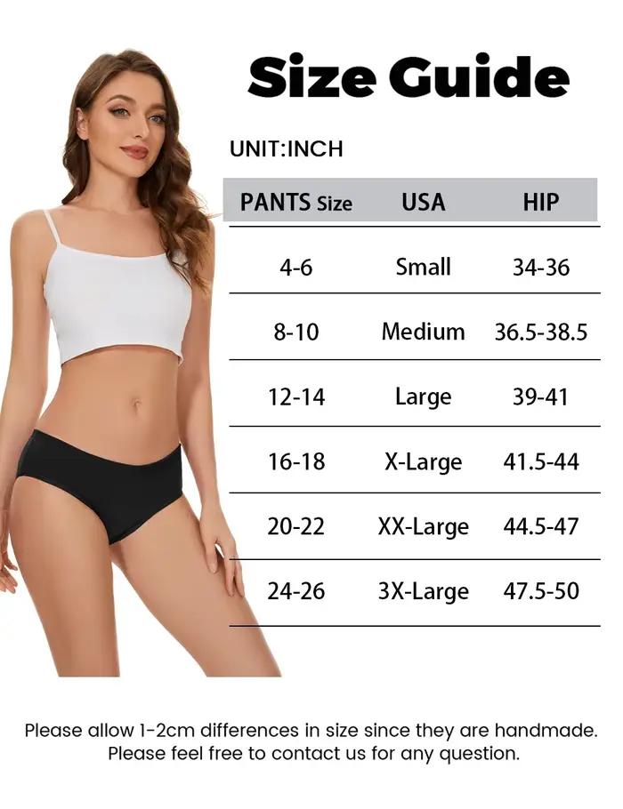 3 pièces culottes menstruelles femme flux très abondant sous-vêtements menstruels taille mi haute culotte période anti-fuite pour filles dames