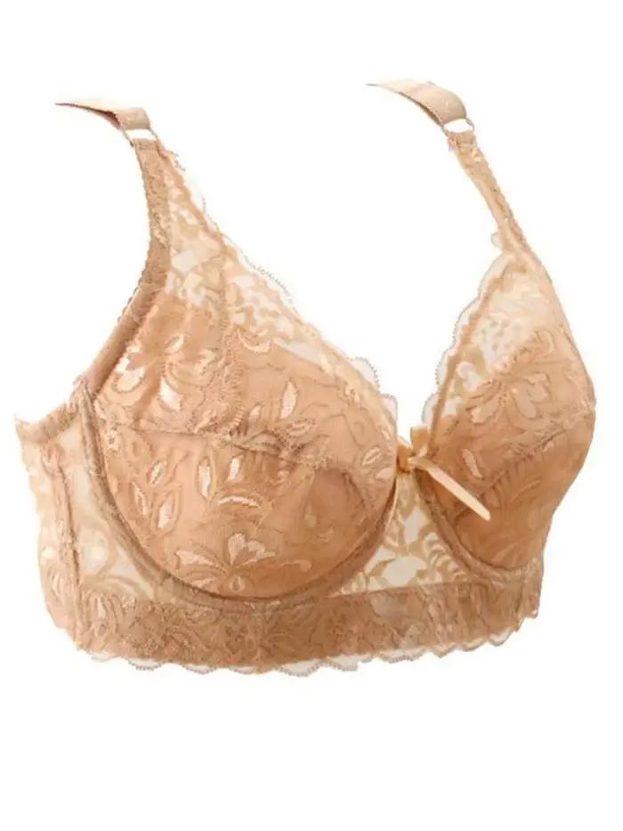 Soutien-gorge à armatures en dentelle fine pour femmes, bralette, soutien-gorge push-up, sous-vêtements, lingerie sexy, brassière brodée