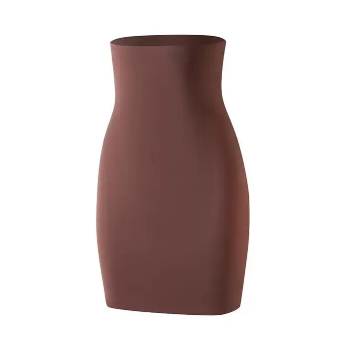 Sous-jupe fendue fermée, entrejambe, Anti-exposition, sous-vêtements, taille haute, façonnant le corps, respirant, sans couture