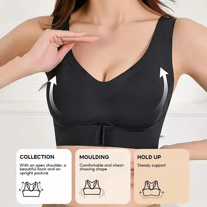 Soutien-gorge correcteur de Posture, soutien du dos, fermeture frontale, sous-vêtements pour femmes, soutien-gorge de soutien sans armatures