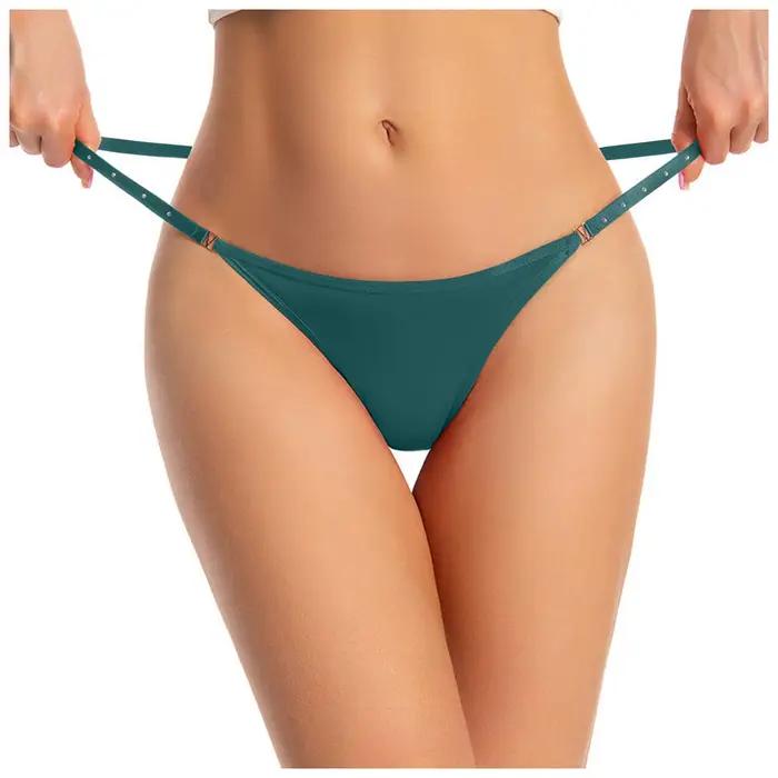 No Show – sous-vêtements tanga avec nœud sans couture pour femmes, culotte respirante, coupe douce, sous-vêtements de contrôle pour femmes