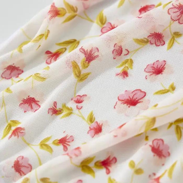 Culottes string en tulle imprimé floral frais sous-vetements légers et respirants pour filles culottes sexy pour l'été occassions spéciales