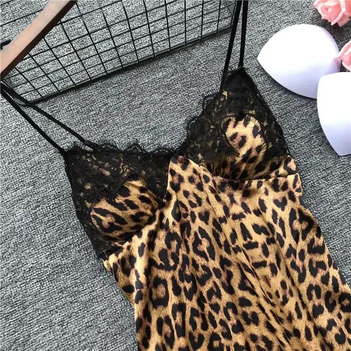 Sexi leopardí pyžamový set pre ženy