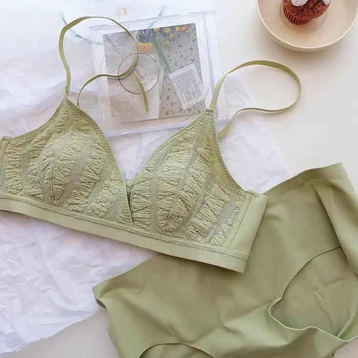 Soutien-gorge fin sans coussin de poitrine pour femme, lingerie en dentelle sexy, haut tubulaire à dos découpé, sous-vêtements pour femme, vêtements d'été, mode
