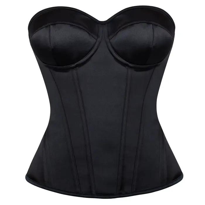 Corset en polyester et élasthanne pour femmes, bustier gothique chic et structurant pour tous les jours, streetwear et occasions spéciales