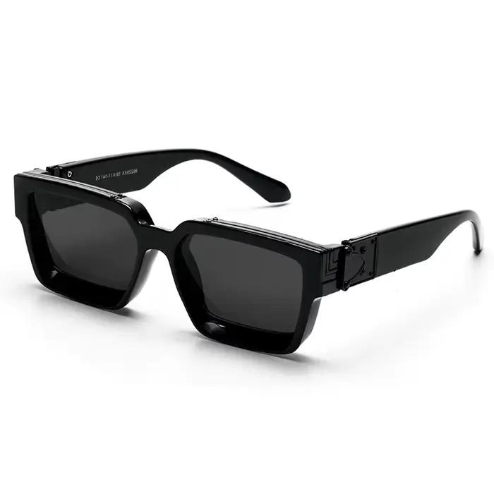 Ruiao Retro Black Millionaire Shades 2026 Luxusné slnečné okuliare pre mužov