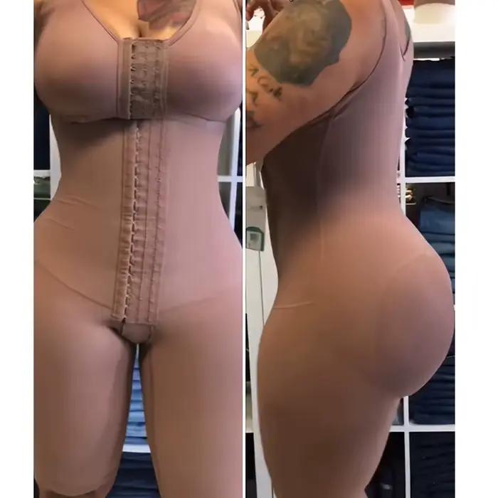 Celotelový tvarovací body Fajas colombiennes Bodysuits Shapewear Spevňujúci pás Pooperačná podporná páska Spodná