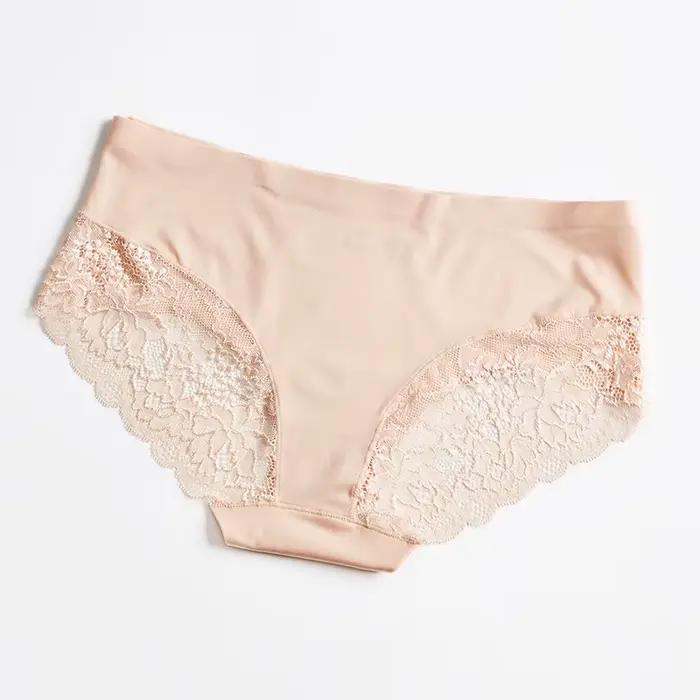 Culotte féminine BANNIROU en nylon et élasthanne sans couture, taille M à XXL, style sexy, couleur noir, bleu, rouge, café, rose, nu, occassions spéciales