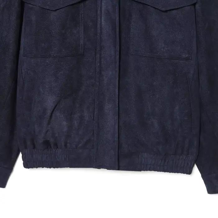 HXAO Nová semišová bunda pre ženy jeseň tmavosivá kaki Bomber