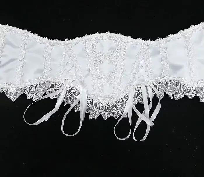 Corset gothique en dentelle pour femme avec baleines de soutien, amincissant, dos lacé, style Lolita, costume de scène, style cour vintage