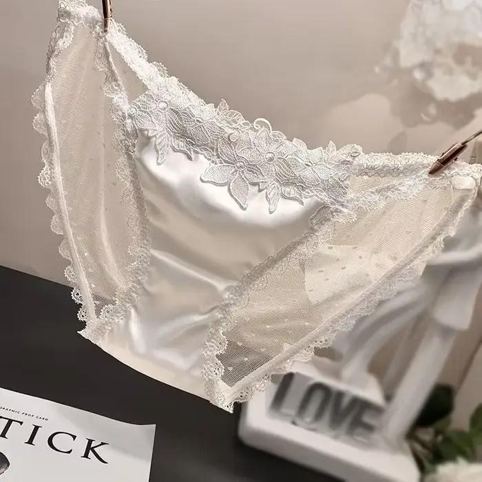 Slips en satin pour femmes, lingerie sexy, culottes sans couture, sous-vêtements féminins pour femmes, sous-vêtements sexy pour femmes, sous-vêtements transparents, трусы женские
